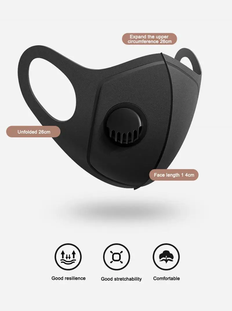 1 шт многоразовые маски для лица дыхательная валиковая маска рта Защитные