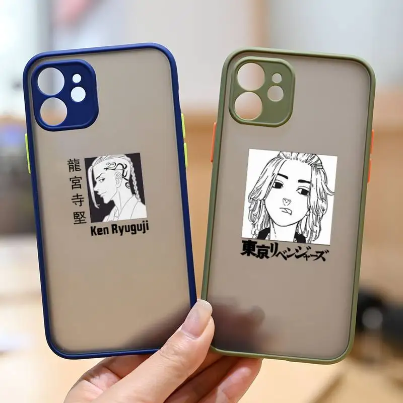 

tokyo revengers manjiro sano Anime Phone Case matte transparent For Clear sapphire iPhone 7 8 x xs xr 11 12 pro plus max mini