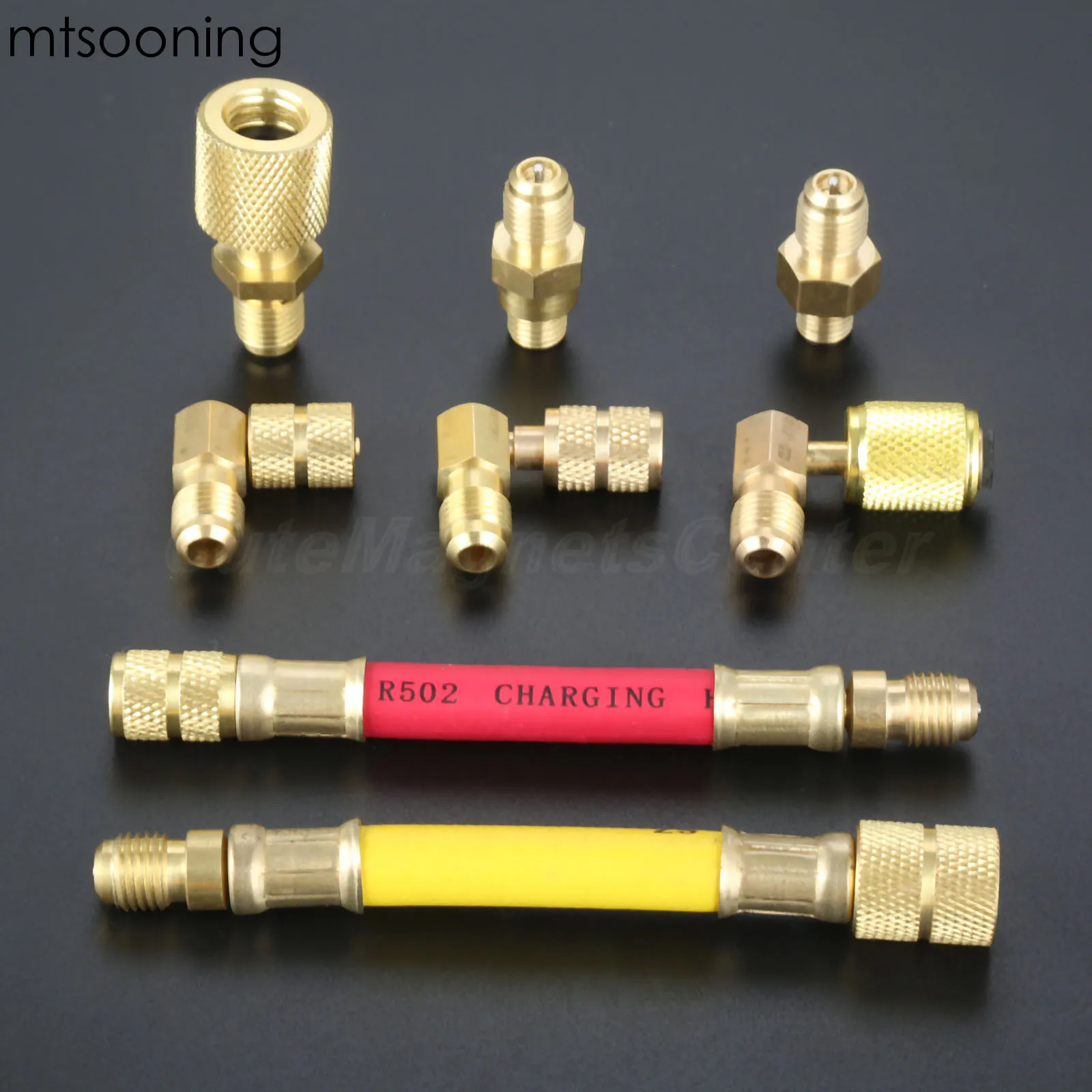 Автомобильный Кондиционер R134A R12 A/C 8 шт. адаптер для охлаждения переходник мужчин