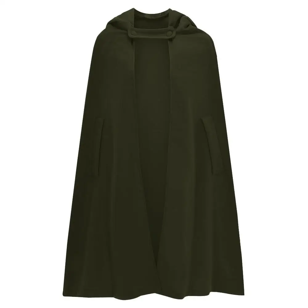 C Модный женский плащ, шаль, открытый перед, кардиган, куртка, накидка, пончо, плюс плащ, пальто, осень, манто с капюшоном, Свободное пальто - Цвет: C
