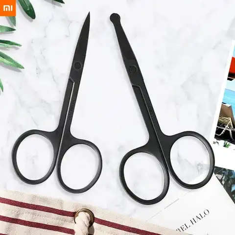 Xiaomi ножницы для стрижки бровей из нержавеющей стали Красивая домашняя отделка для бровей ресниц инструменты для макияжа волос в носу