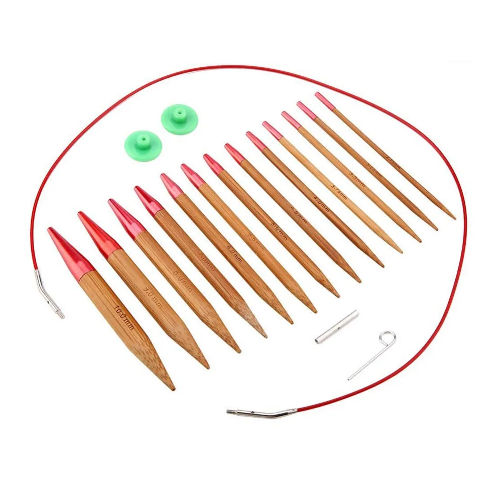 Набор спиц для вязания 13 пар съемные спицы крючки крючком наборы пряжа
