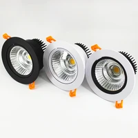 recessed round cob led downlights 5w7w9w12w led ceiling spot lights ac85265v led ceiling lamps warm cold white indoor lighting