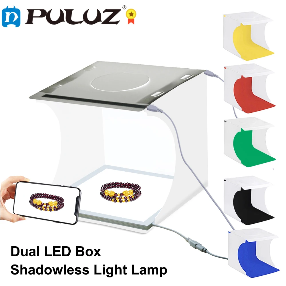Мини-Лайтбокс для фотостудии PULUZ теневой светодиодный складной тент фотосъемки и