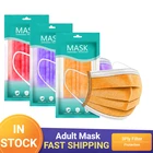 10-100 шт., одноразовые маски для взрослых, 3 слоя