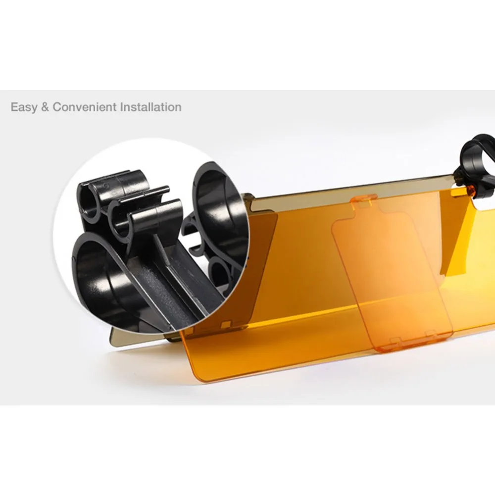 Откидной автомобильный солнцезащитный козырек очки для водителя День Ночь