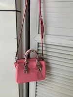 free shipping 2020 the new style silver hardware genuine cow leather women handbag one shoulder bag crossbody bag 13 color 20cm