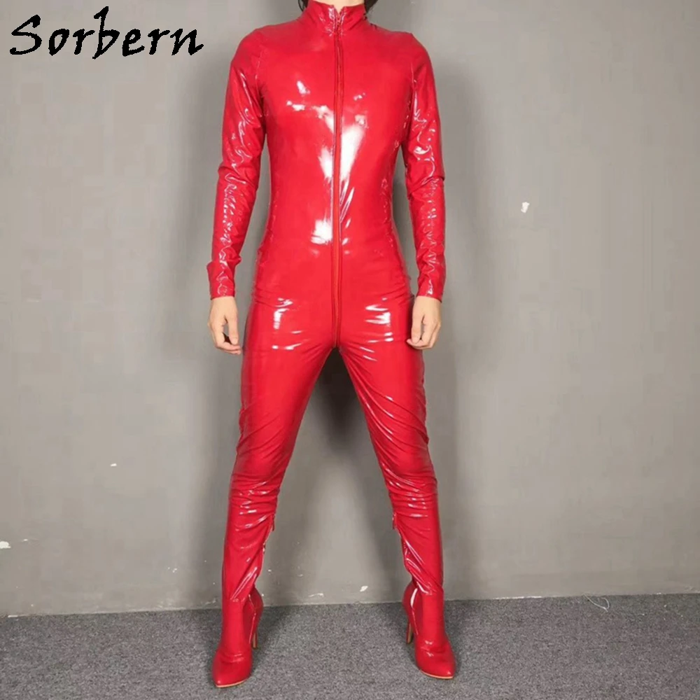 Sorbern/красный лакированный костюм; сапоги до бедра с шаговым швом; женские сапоги до середины икры на высоком каблуке с бантом; пикантные сапоги на молнии; Новинка года