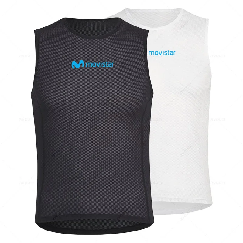 Новинка Movistar велосипедный базовый слой летняя Джерси жилет светоотражающий для