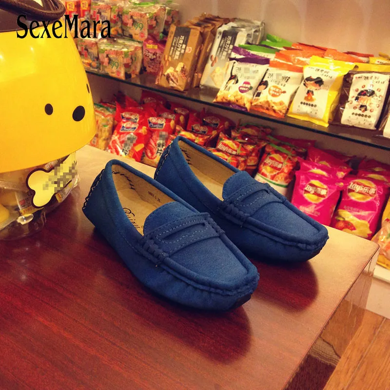 Кожаная обувь ручной работы без шнуровки для детей 2020 новые замшевые Детские