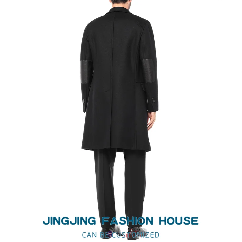 Фото! 2021 осень и зима молодежное шерстяное пальто мужское Длинное свободное