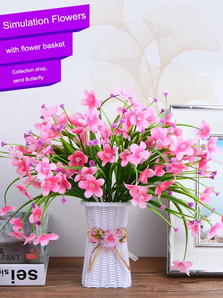 

Декоративные сухие цветы Имитация искусственного цветка года, предметы интерьера, украшения для обеденного стола, гостиной, букет цветов