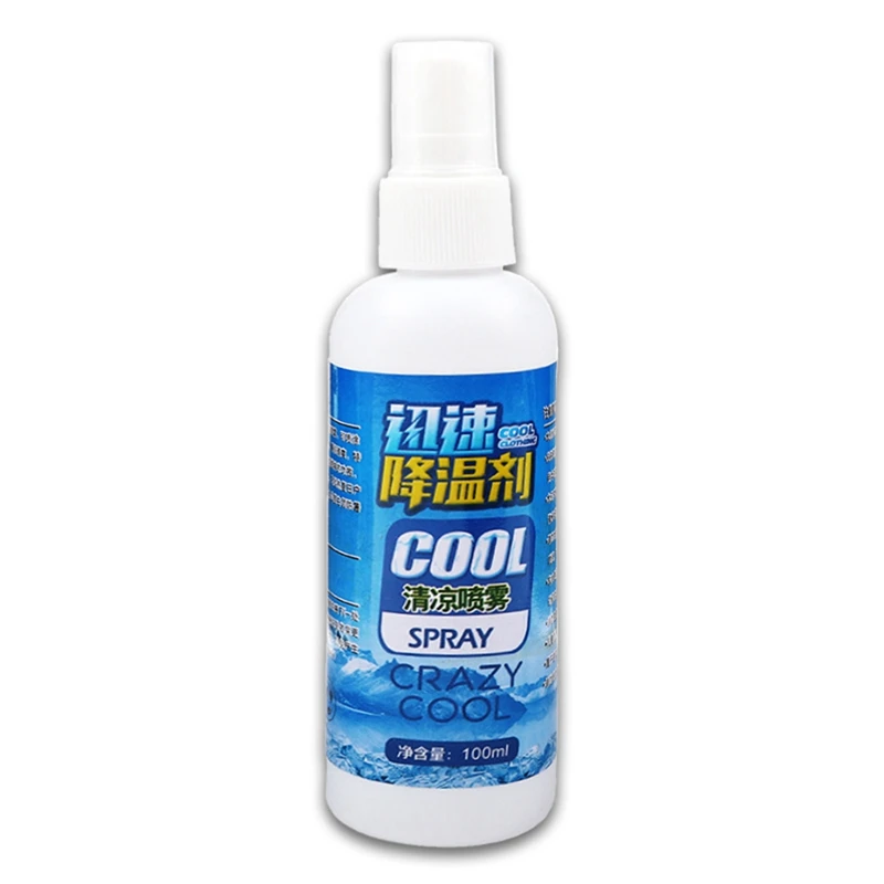 

New 100ml Quickly Cooling Agent Aroma Clothes Vehicle Ice Spray Summer Refrigerant For Clothes Car Seats Air Cooling Agent
