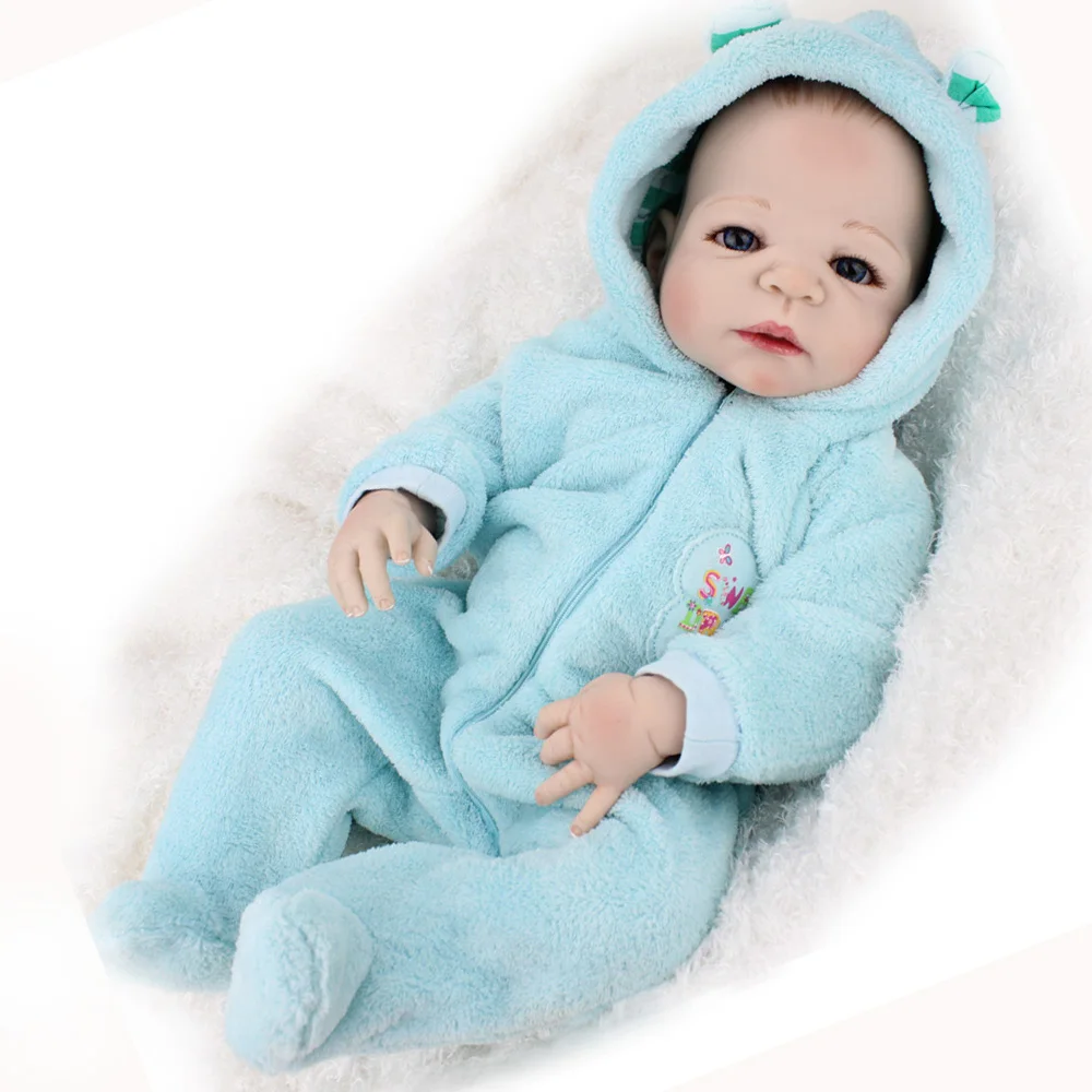 55 см силиконовый винил Reborn Baby Doll игрушка Реалистичная оптом тело и ванна детский