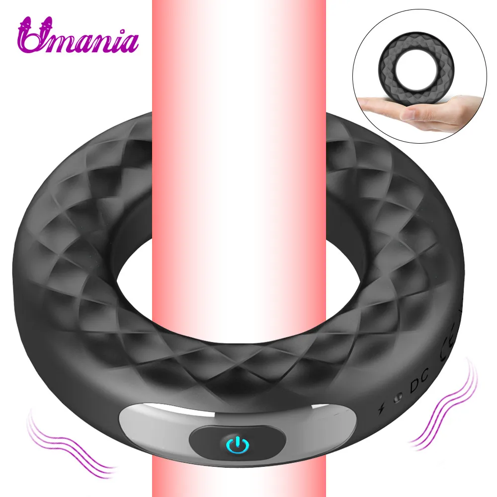 USB Charging Penis vibrator ring Silicone Cock Delay Ring Vibrator Vibrating Sex Toys For Men Ejaculation Shop | Красота и здоровье