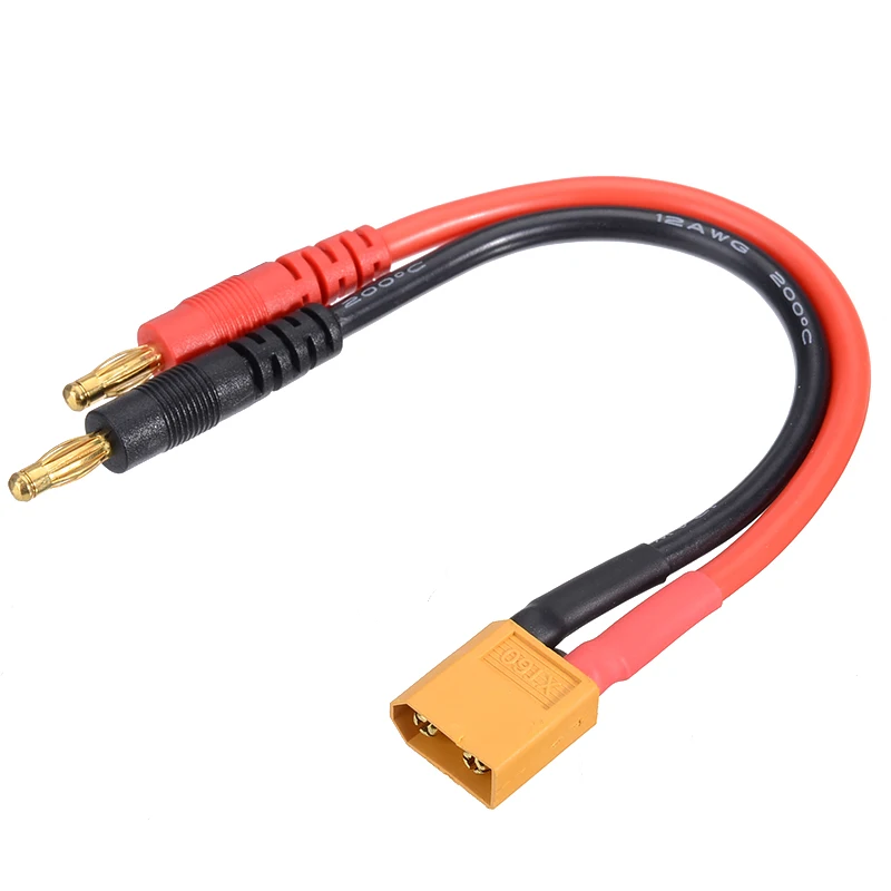 1 шт. XT60 штекер до 4 мм разъемы линия 12AWG/14AWG зарядный кабель 15 см/30 см литиевая батарея баланс зарядки адаптер линия