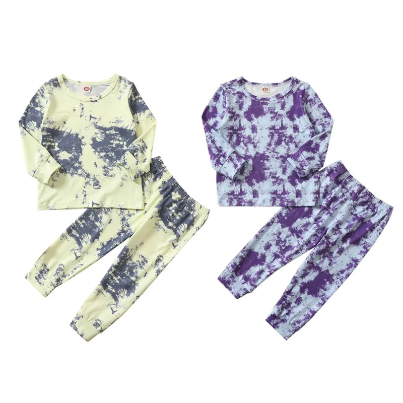 

Весенне-Осенняя детская одежда с принтом в виде галстука-бабочки для мальчиков футболка с длинными рукавами комплект с топом и штанами