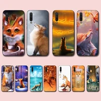 animal cute fox phone case for xiaomi mi 5 6 8 9 10 lite pro se mix 2s 3 f1 max2 3