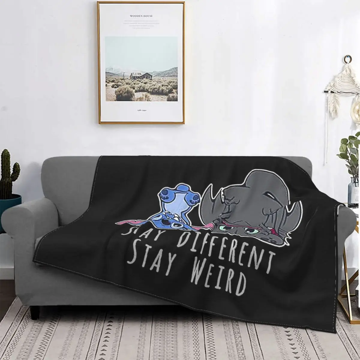 

Странное ночное одеяло Stay Different, покрывало на кровать, клетчатый плед, клетчатый плед для пикника, кавайное одеяло, летнее покрывало