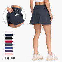 women golf skirts with pockets tennis skirts with shorts skorts activewear hiking workout sports golf running skirt woman