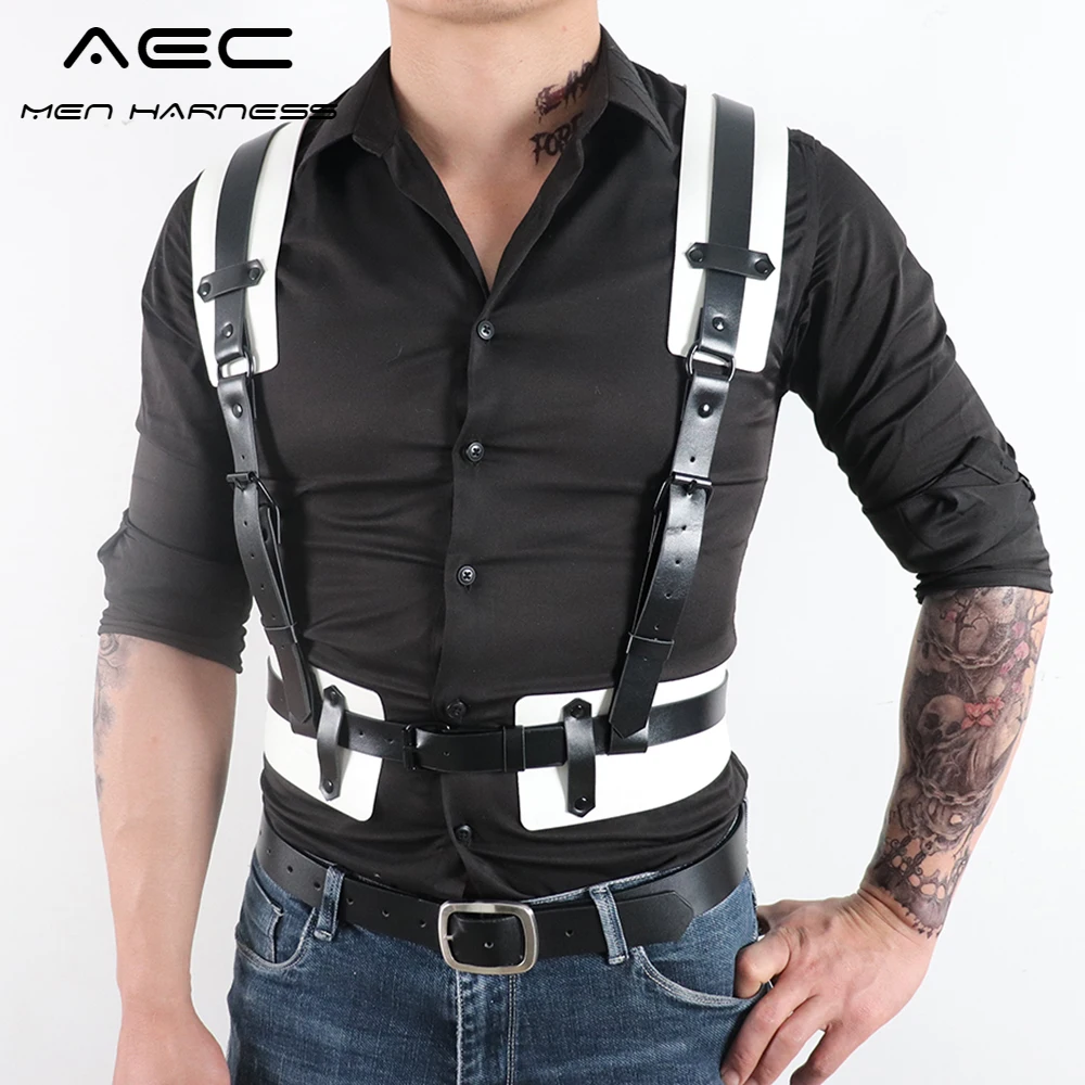

CEA Gothic Clothing Harness Men Gay Lingerie Chest Belt Adjustable Strap Erotic Nightclub Rave Sexy Costume Fetish Body Bondage