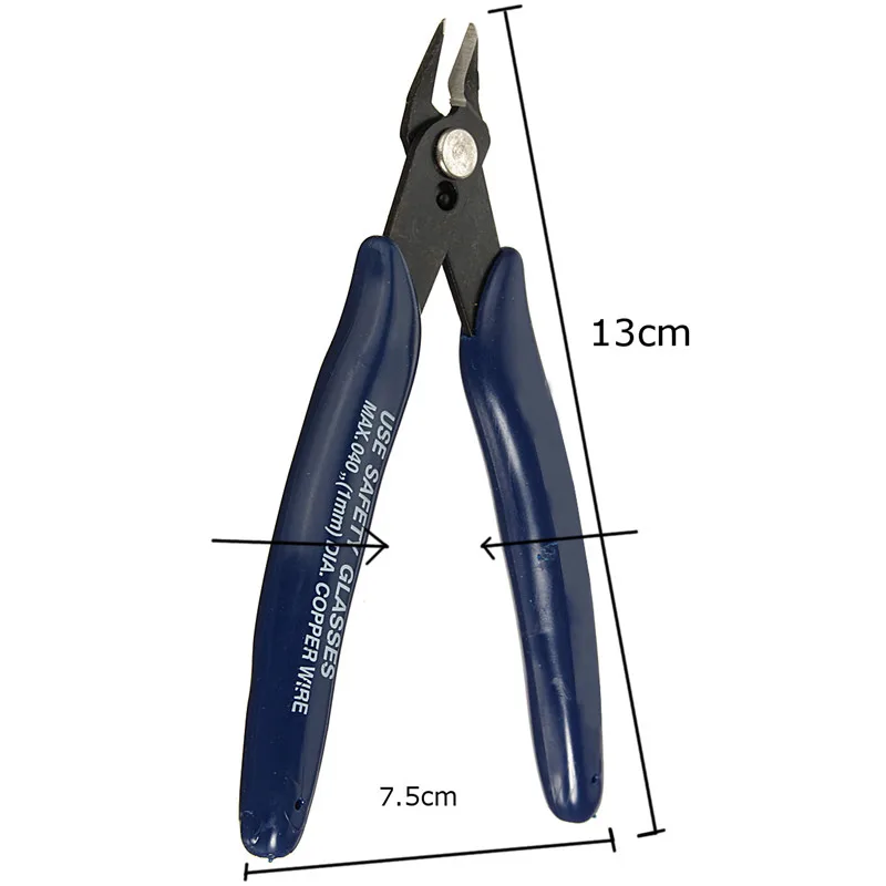 

Diagonal Pliers 3.5 Inch Mini Wire Cutter Small Soft Cutting Electronic Pliers Wires Insulating Rubber Handle Model Pliers