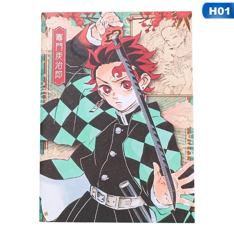 

Anime Demon Slayer Kimetsu no Yaiba Notebook Kamado Paper Agenda Schedule Planner for Office School Student Stationery Gift