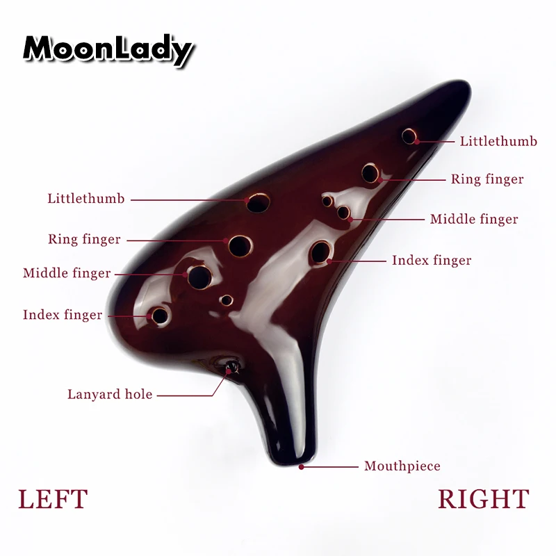 Фарфоровая окарина 12 отверстий в печи керамическая альт C Legend of Ocarina Zelda флейта