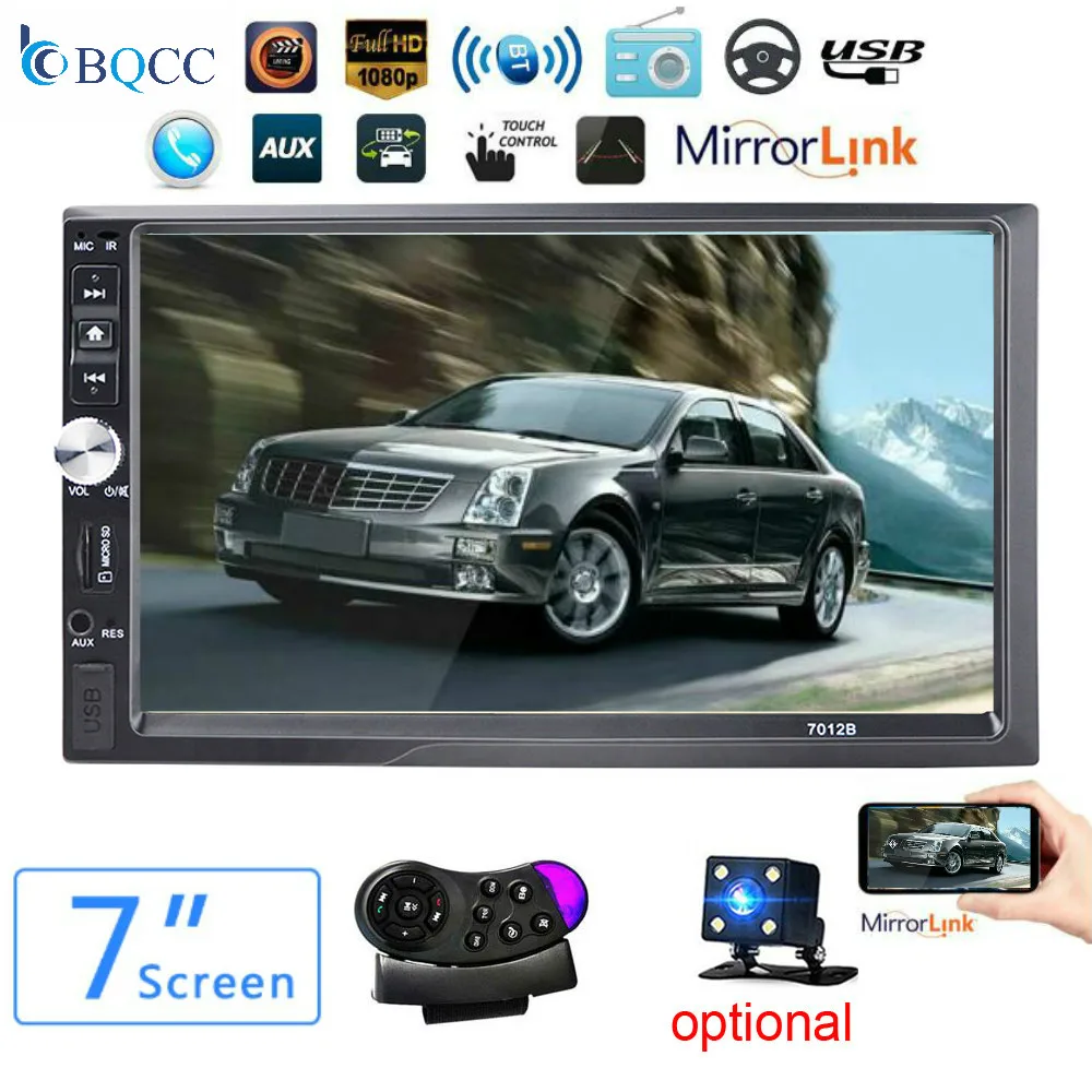 2 Din Автомобильный Радио Bluetooth мультимедийный плеер 7 &quotHD Touch MP5 USB Авто аудио