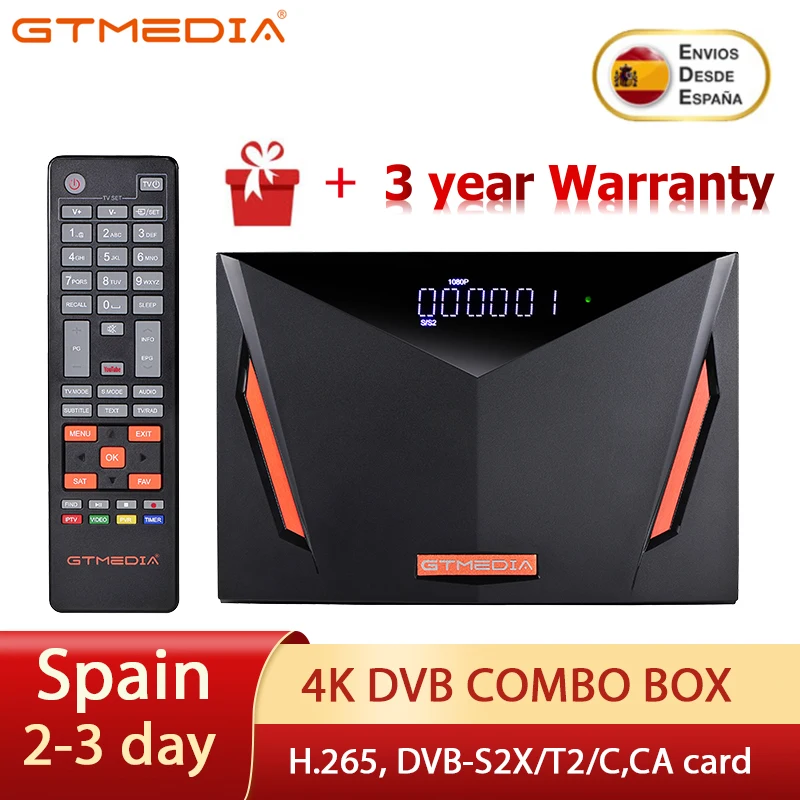 Спутниковый ресивер 4K HD GTMEDIA V8 UHD DVB-S2X/T/T2/ISDB-T/C/C2/ATSC HEVC 10bit TDT CCam TV декодер/тюнер box в