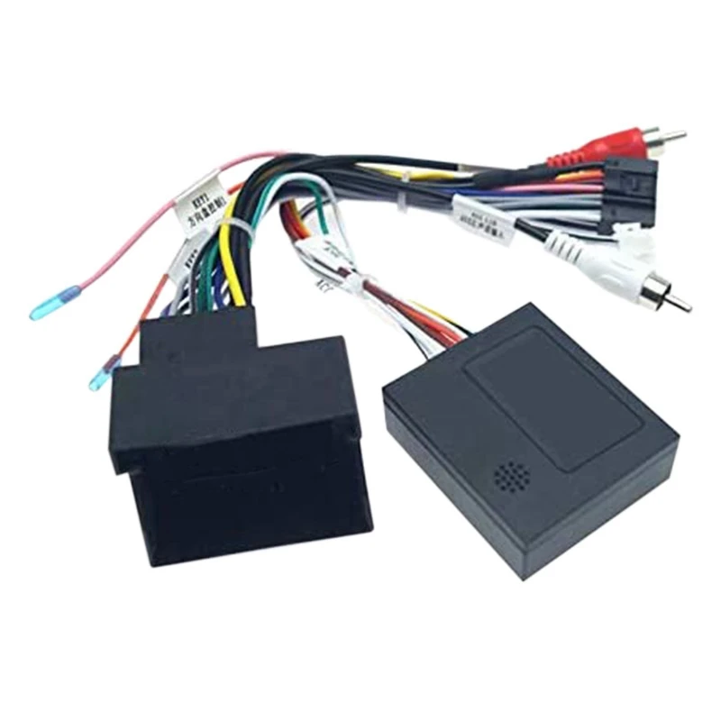 

Car Audio 16PIN Power Cord Adapter Audio Power Wiring Harness Canbus Box for BMW- X1 E90 2004+