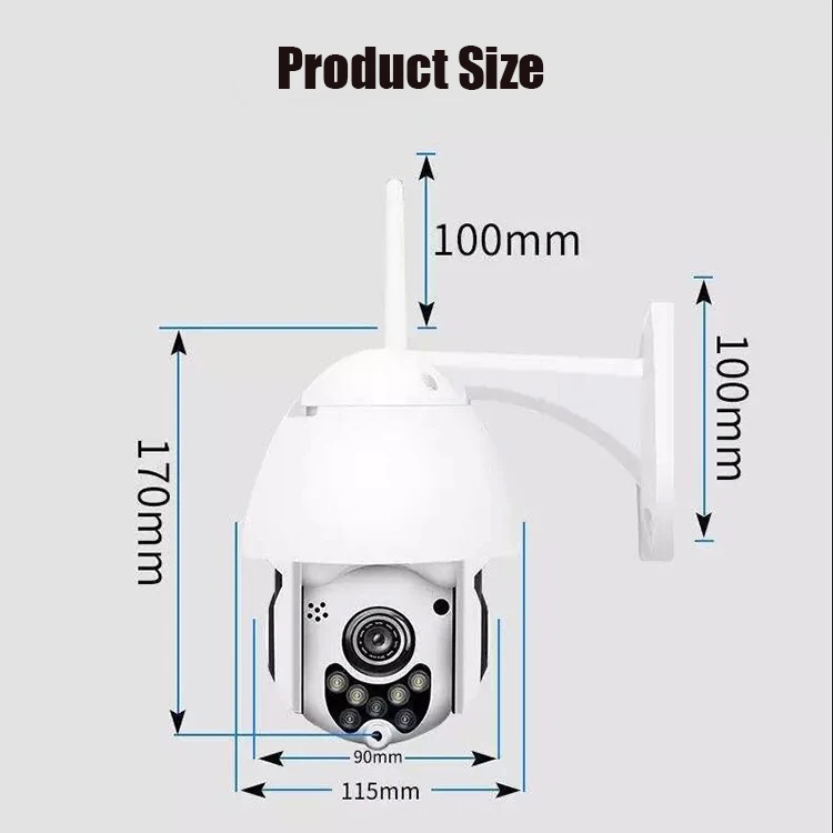 KuWfi 1080P wifi камера HD 2MP IP камера с автоматическим отслеживанием Водонепроницаемый купол домашней безопасности беспроводная ip-камера, двухстороннее аудио