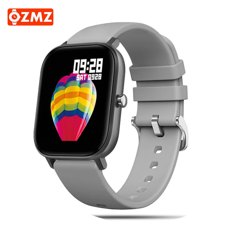 

OZMZ Smart Watch Full Touch Clock Sport Fitness Tracker Heart Rate Sleep Monitor IP67 Waterproof P8 Smartwatches for Men Woman