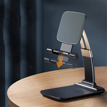 Foldable Desk Phone Holder Stand Adjustable Gravity Metal Table Desktop Cell Smartphone Stand For iPhone 12 Pro Max iPad Xiaomi