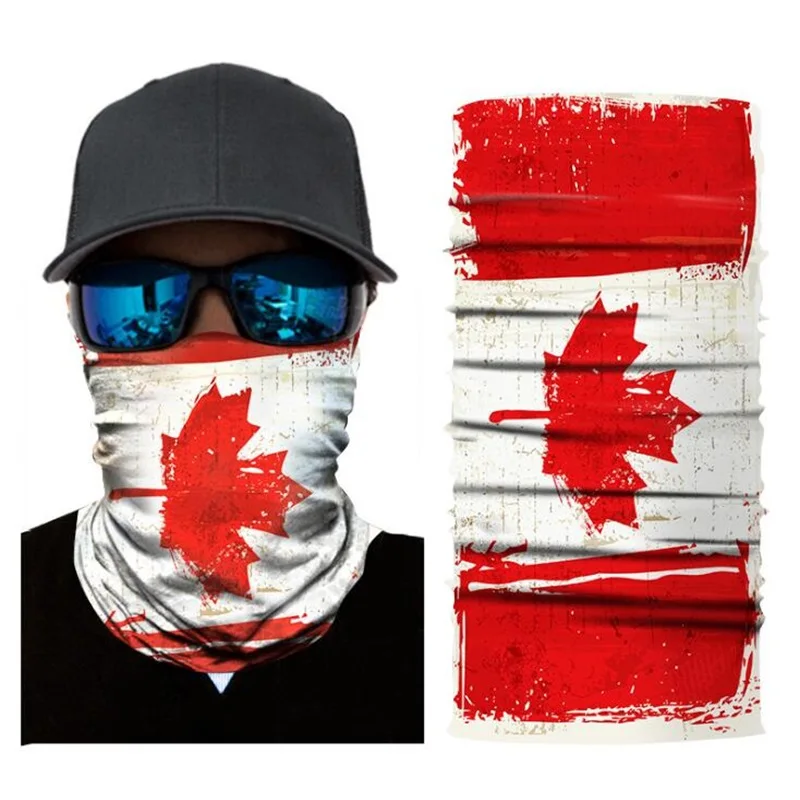 Шарф с национальным флагом США Великобритании DE IT RU для езды на мотоцикле шарф