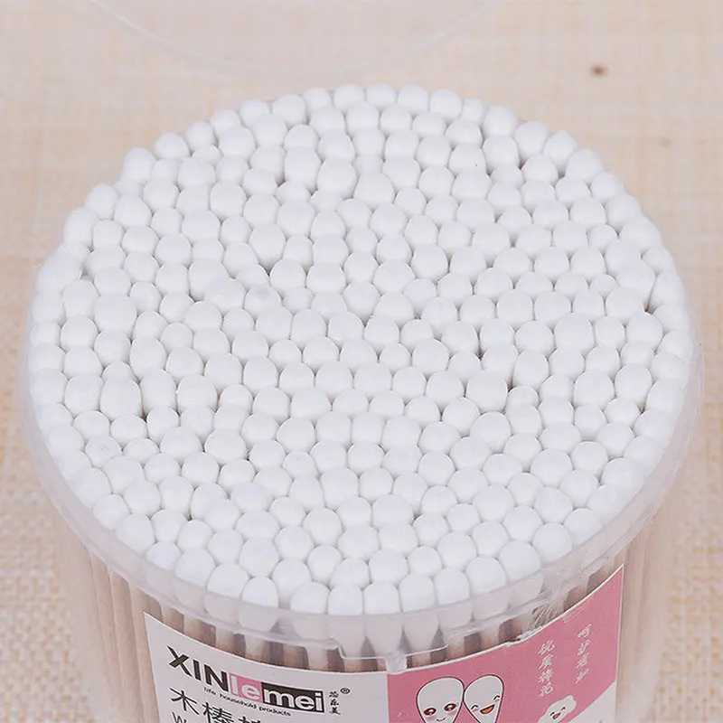 300 шт Круглые Белые ватные тампоны в коробке одноразовые тампоны для чистки макияжа ватные тампоны от AliExpress WW