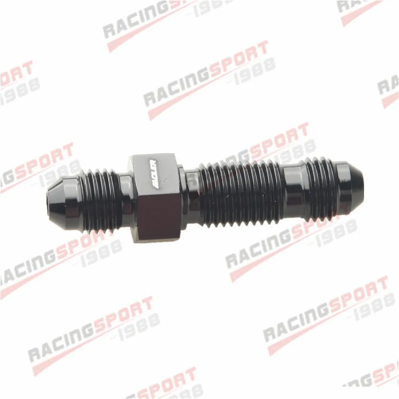 

AN4 4AN AN-4 Straight AN Bulkhead Adpater Fitting Adaptor Aluminum BLACK