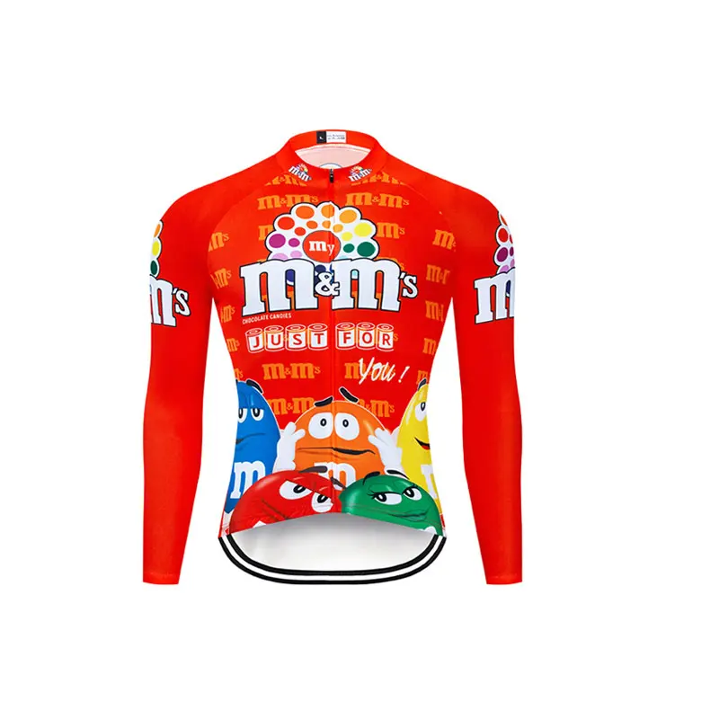 no fleece jersey 2 Забавная Новинка, комплекты одежды для велоспорта с длинным рукавом, дышащая одежда для горного велосипеда, Мужская одежда для велоспорта, Ropa Ciclismo, Майки для велоспорта - Цвет: no fleece jersey 2
