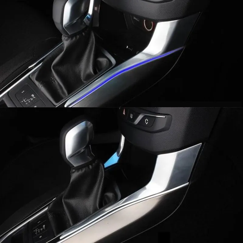 Для Peugeot 308 2014 2015 2016 ABS хромированная крышка автомобиля Стайлинг уровня