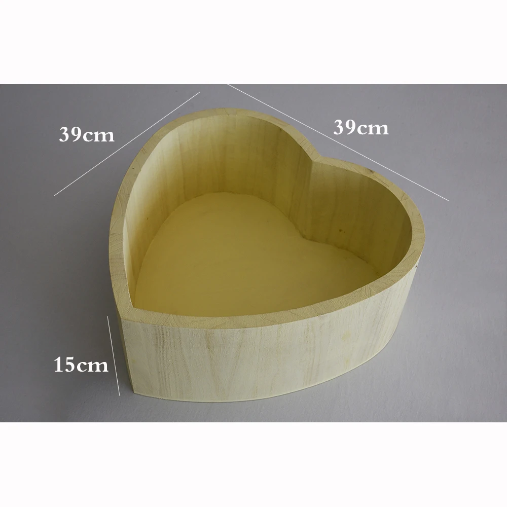 Baby Props Newborn Photography Accessories Vintage Wooden Basket Studios Shoot Wood Bucket Infant Photo Shooting Sofa Bed | Мать и