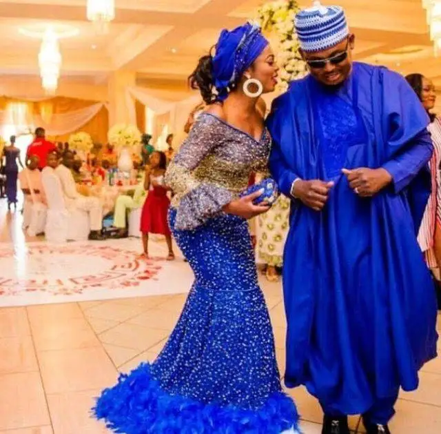 

Prom dresses evening elegant Mermaid Long sleeve with feather luxury sexy blue party African Nigerian Formal Nigtht Gowns