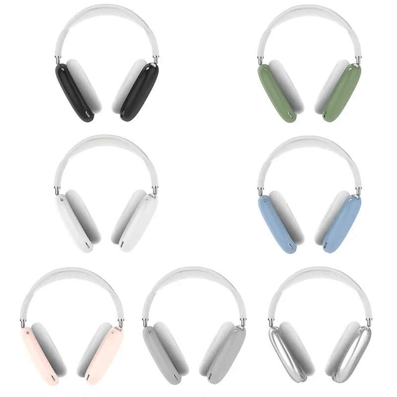 

2Pack 7 Colors Optional Cases Soft Shell Silicone Anti-slip Earphones Cover For Airpods max Earphone