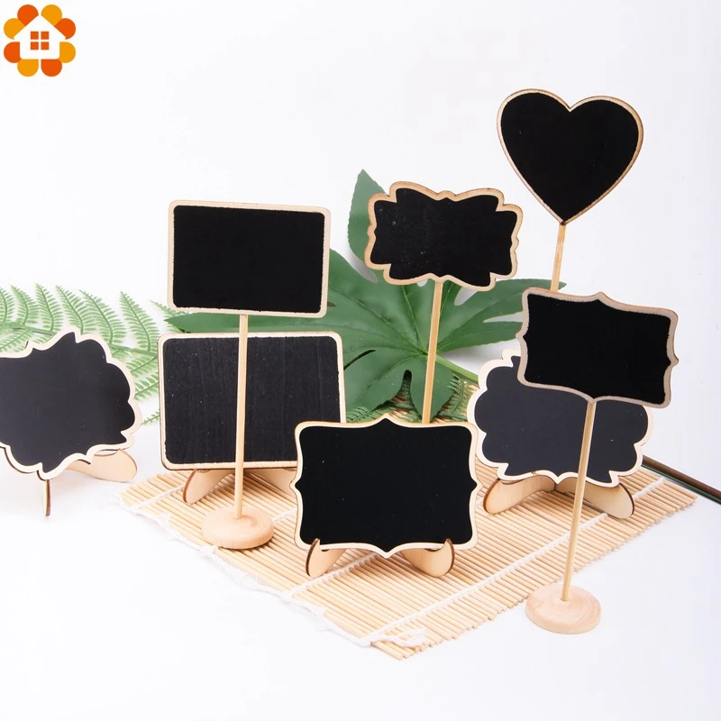 Винтажный Деревянный Мини стол со школьной доской 5 шт./лот|table numbers|for weddingwooden