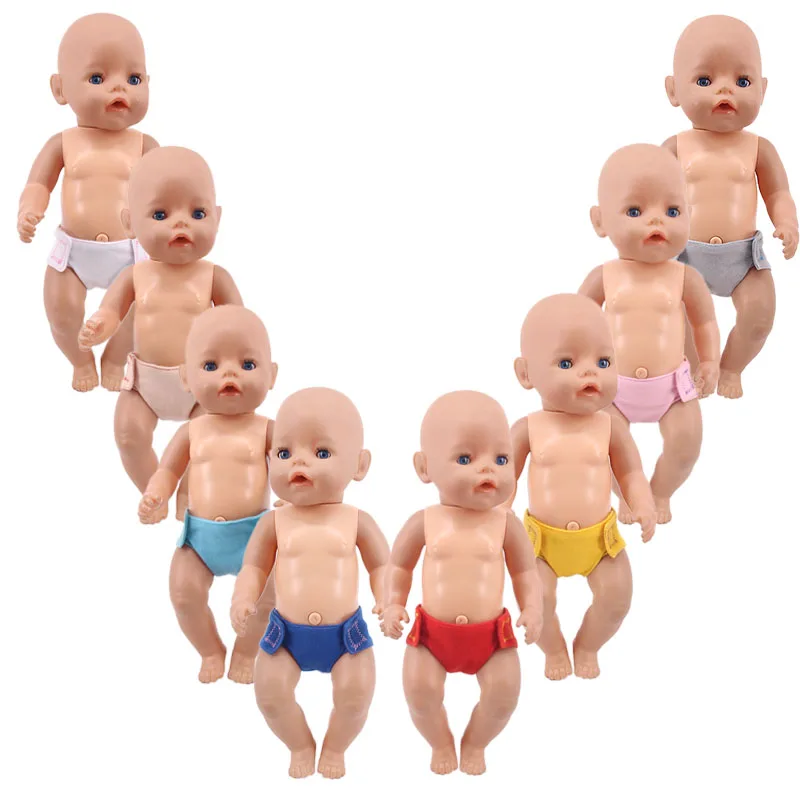 Одежда для кукол трусики на липучке с квадратным треугольником подходит 18