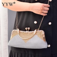 elegant women clutch bag evening bag with rhinestone exquisite design for girls ladies wedding purse party shoulder bag clutches