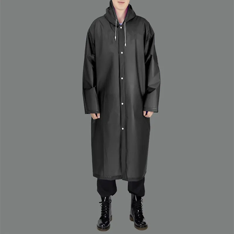 

Raincoat women Waterproof Transparent Thickened Men Rain Coat Outdoor Camping Travel Hoodie Ponchos Rainwear Suit for 145-190cm
