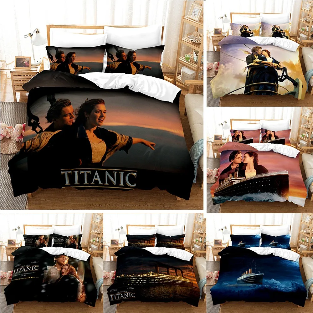 Комплект постельного белья для мальчиков gife Jack and Rose Titanic пододеяльник с 3D-принтом