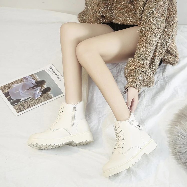 Женские ботинки Martin Новинка 2020 года Сезон осень Полуботинки из натуральной кожи