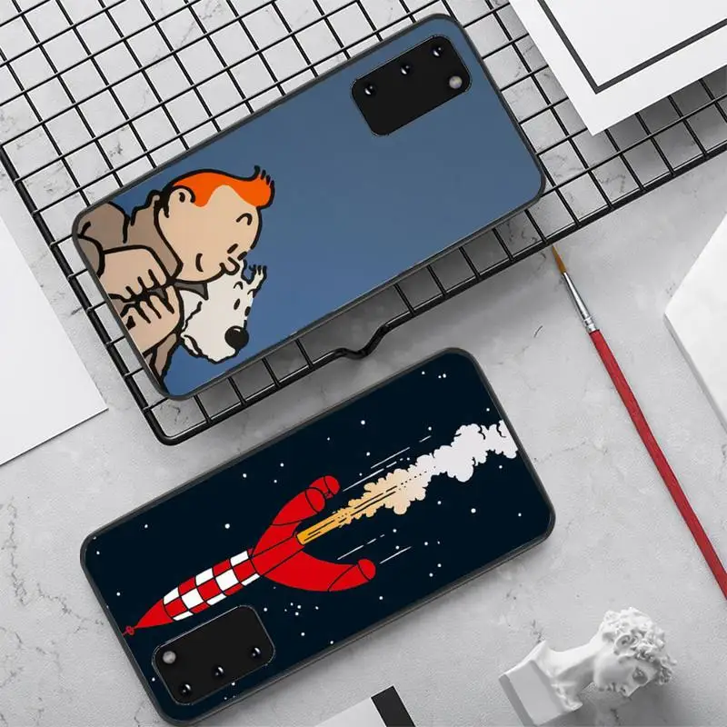 

YNDFCNB French classic cartoon The Adventures of Tintin Phone Case for Samsung S10 21 20 9 8 plus lite S20 UlTRA 7edge