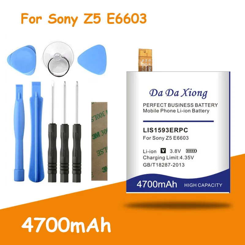 Высококачественный аккумулятор 4700 мАч LIS1593ERPC для Sony Xperia Z5 E6603 E6653 E6633 E6683 E6883